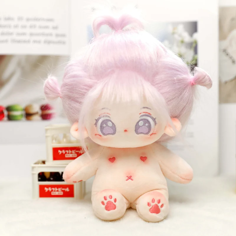 thumbnail image 1 of Muñeca de algodón de felpa Kawaii, figura de súper estrella rellena, 12 Constelaciones, cuerpo gordo, puede cambiar la ropa, regalo, 20cm, 1 of 5