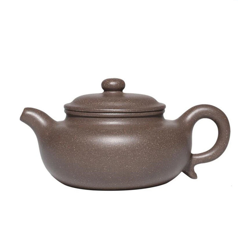 

130ml Chinese Yixing Raw Ore Purple Clay Teapots Authentic Handmade Antique Tea Pot Kettle High-end Zisha Tea Set Collection