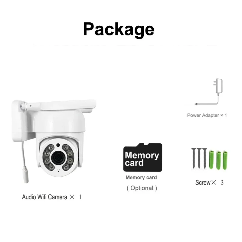 

Outdoor Audio Night Full Color Wireless Waterproof Camera AutoTracking security camera Security Video CCTV WIFI SurveillanceAIl