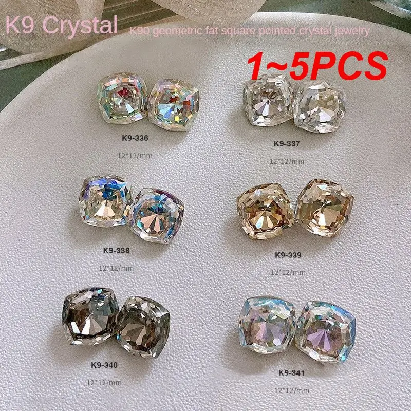 

1~5PCS Crystal Nail Drill Striking Super Flash Sparkling Geometry Popular Nail Accessories Fashion Nail Art Decoration