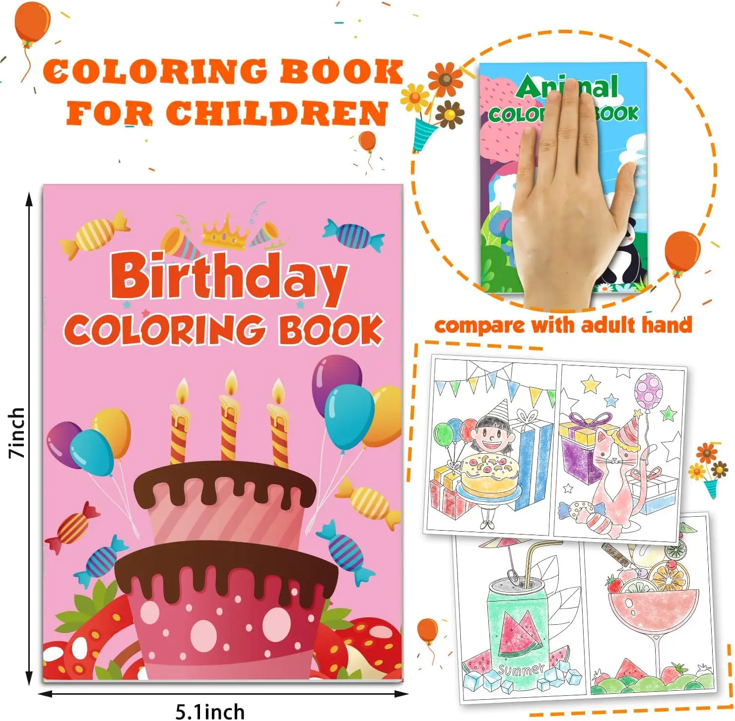 48Pack Small Coloring Books for Kids Ages 4-8, 8-12, Bulk Coloring Books for Kids Ages 2-4, Kids Birthday Party Gifts Classroom 3