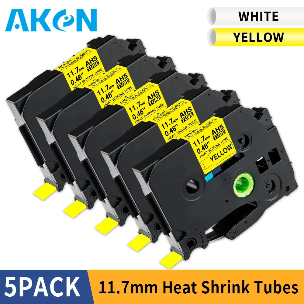 5pcs-Heat-Shrink-Tubes-Label-Tape-Compatible-for-Brother-P-touch ...