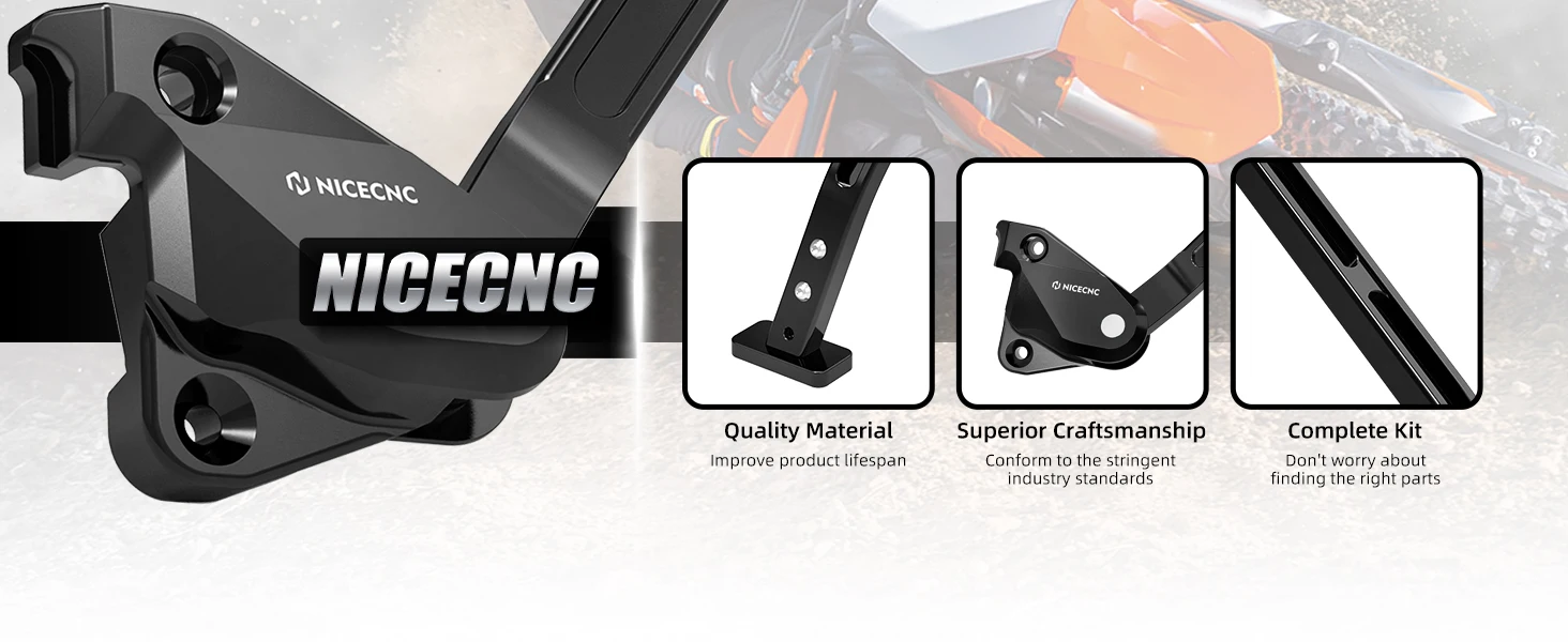 NICECNC Für 2025 KTM SX 125 SXF 250 SX-F 450 Für Husqvarna TC 125 FC 250 FC 350 FC 450 2016-2025 Verstellbarer Seitenständer – Detail 3
