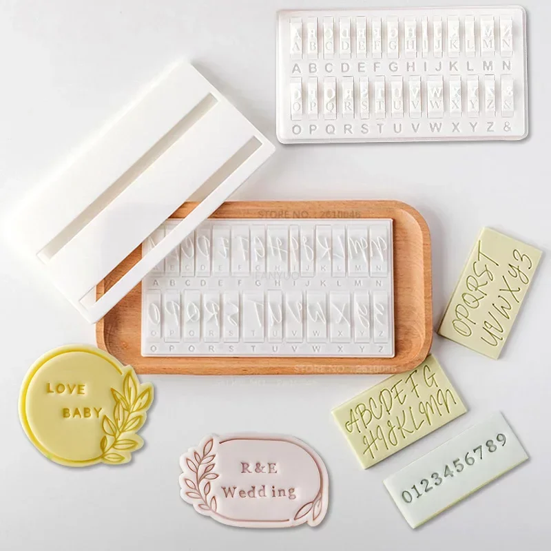 Creative Cursive Alphabet Cookie Stamp Set