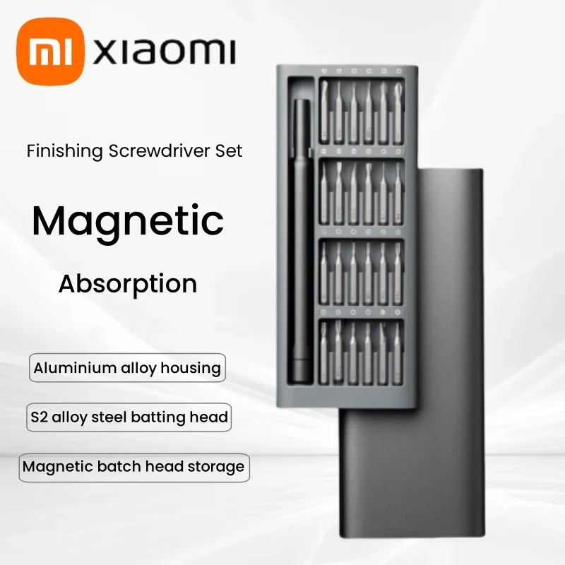 Screwdriver Set Xiaomi 24 In 1 24pcs Mini Pocket Magnetic Absorption Precision Multifunctional Repair Tool