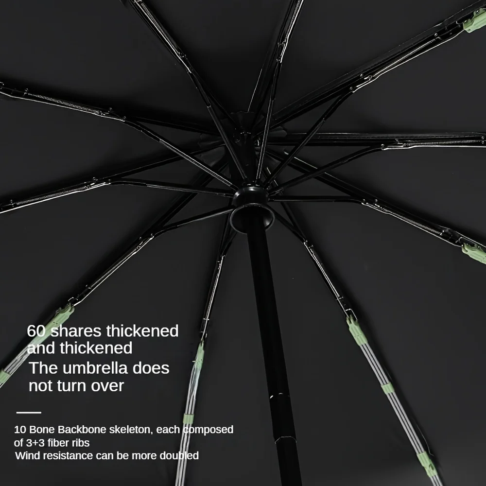 Windproof Umbrella 30 Bones 105CM Reinforced Automatic Folding with Buckle Handle Waterproof For Men
