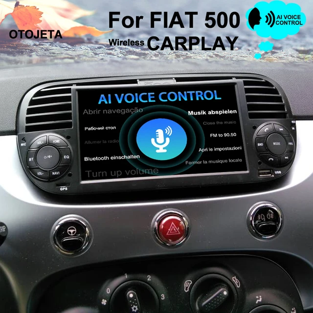 6GB+128GB AI Voice Control Android 13 Car Radio For FIAT 500 2012  Multimedia Video