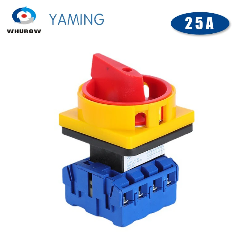 Carregador Elétrico de Emergência com Posições Interruptor de Eixo Giratório com Polos de 690v e 25a