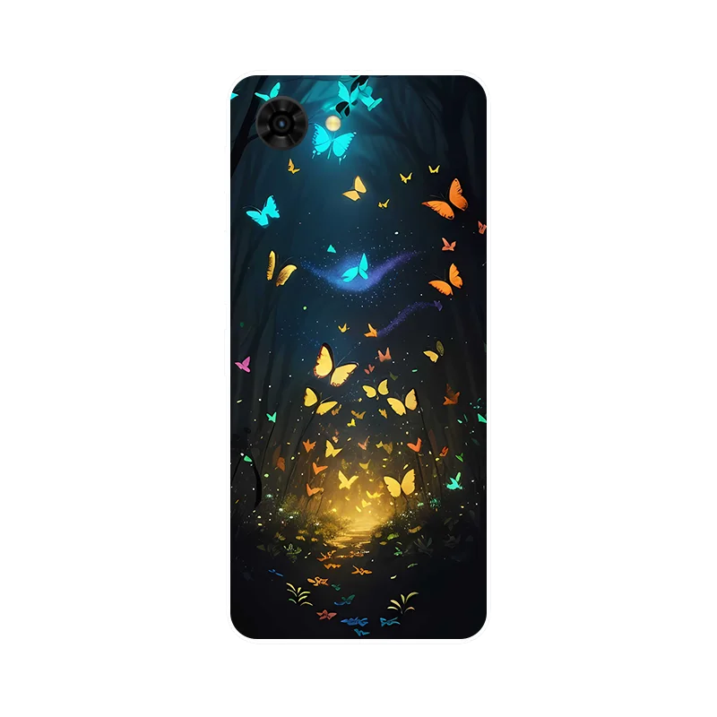 Charming Floral Panda TPU Soft Silicone Phone Case - Protective Back Cover