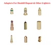 9pcs/Set Reusable Brass Copper Gas Nozzle Adapter For Dunhill Dupont & Other Lighters Special Refill Butane Repair Tools 3