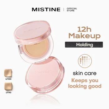 Mistine Foundtion Air Cushion with Natural Dewy Finish Makeup Moisturize Nourish Powdered Cream for Combination Skin 13g 1pc 1