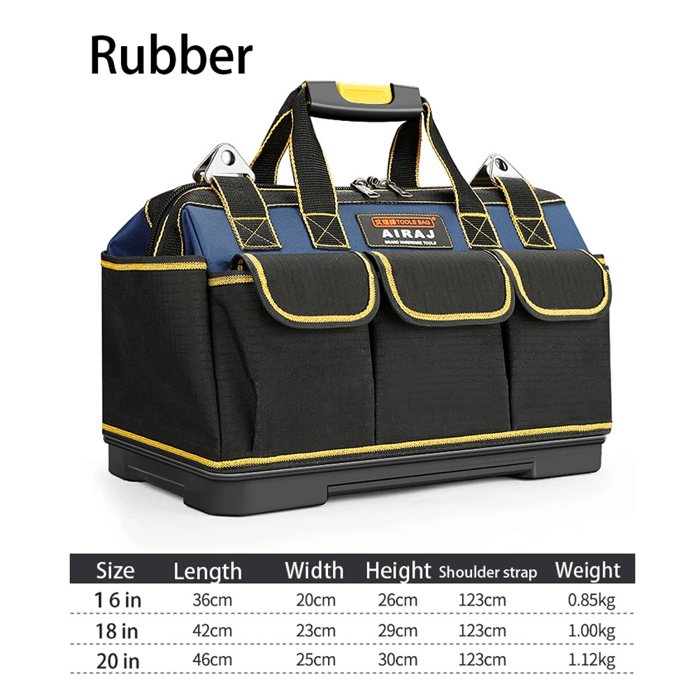 tool bags for sale Multi-Function Tool Bag 1680D for Oxford Cloth Electrician Bag Wide Mouth Tool Bag Waterproof Storage Bag for Wrench Screwdrive tool bag with wheels