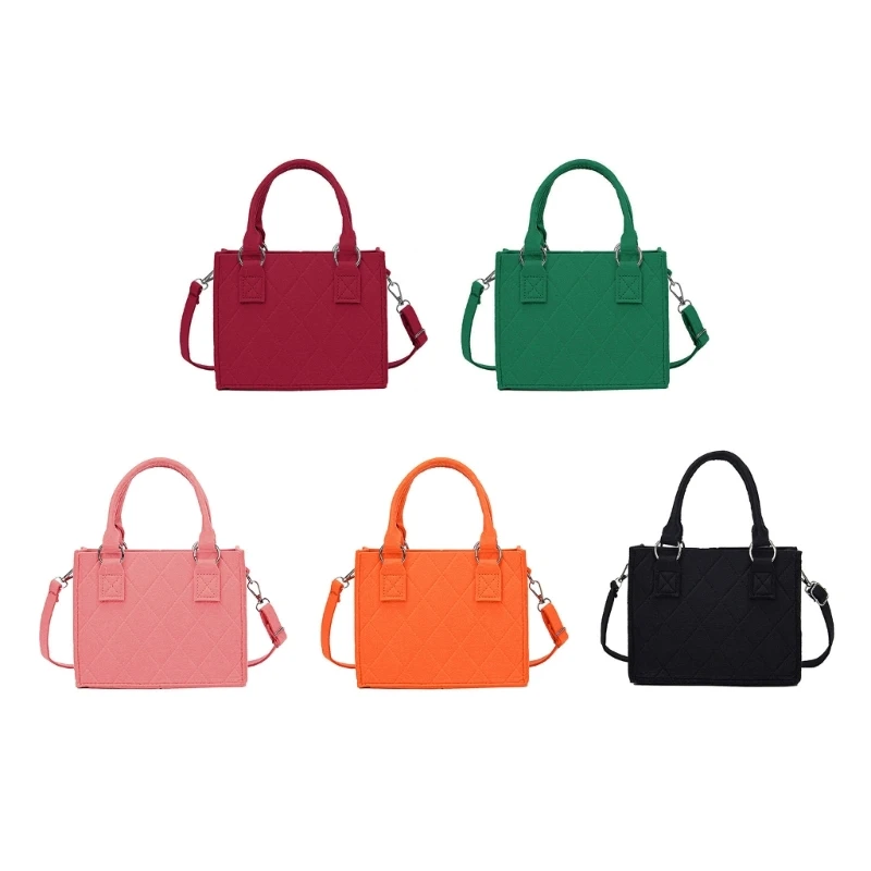 

Women Felt Handbag Fashion Crossbody Bag Casual Shoulder Bag Small Messenger Bag 066F