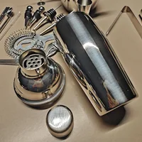 UPORS Stainless Steel Cocktail Shaker Mixer Wine Martini Boston Shaker For Bartender Drink Party Bar Tools 550ML/750ML 6