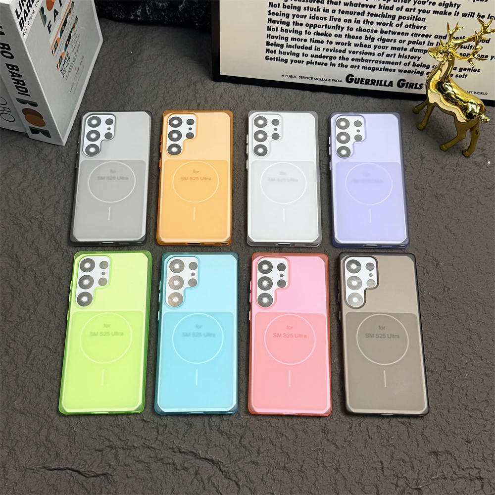 Ultra Thin Matte Magnetic Transparent Case with Magsafe Wireless Charging Capability