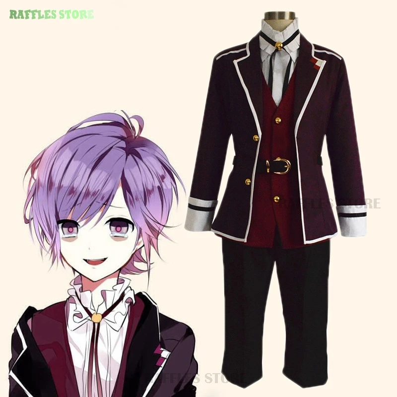 

Anime DIABOLIK LOVERS Cosplay Sakamaki Kanato Cosplay Costume Wigs Uniforms Roleplay Outfit Halloween Party Fancy Unisex Cloth