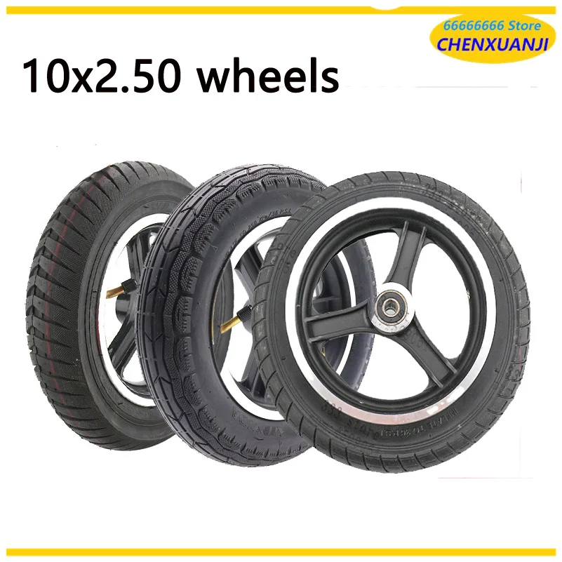 Wheels 10x2.5 Tire Inner And Hubs Fits Gas Electric Scooters Ebike