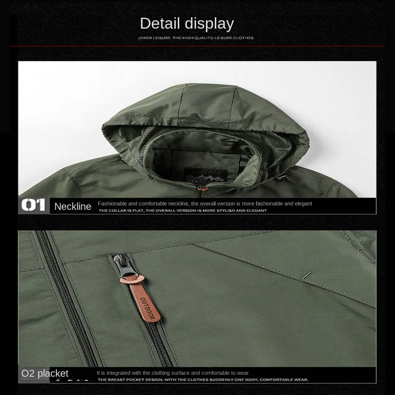 Cycling Jacket Clothes Men's Windbreaker Hooded Raincoat MTB Moto POC Cycling Jacket Bike Clothing Outdoor Waterproof Windproof Sport Tactical Outerwear
