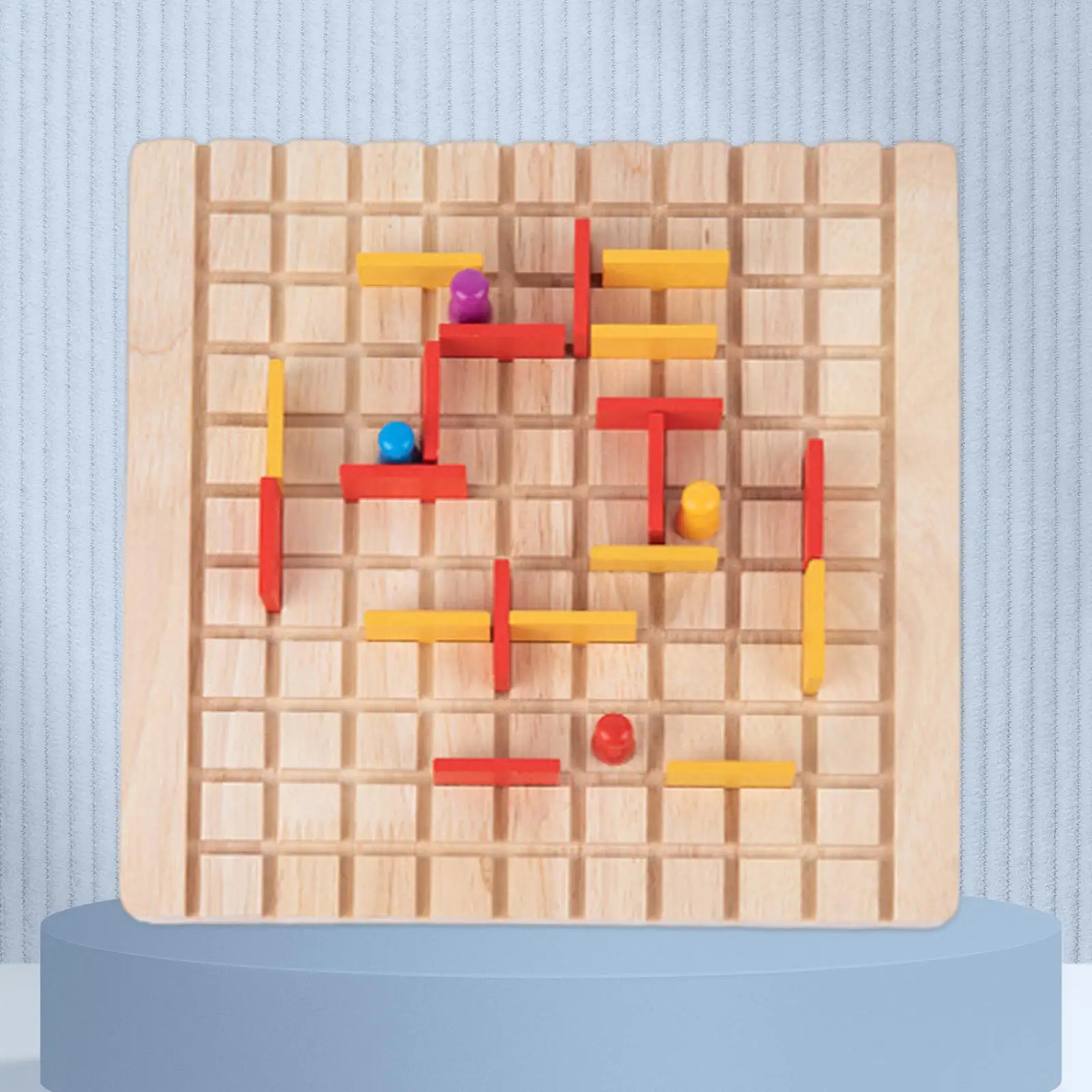 Brain Teaser Toys Educational Learning Collection Wood Educational Board for Gathering Birthday Interaction Preschool Activity 4