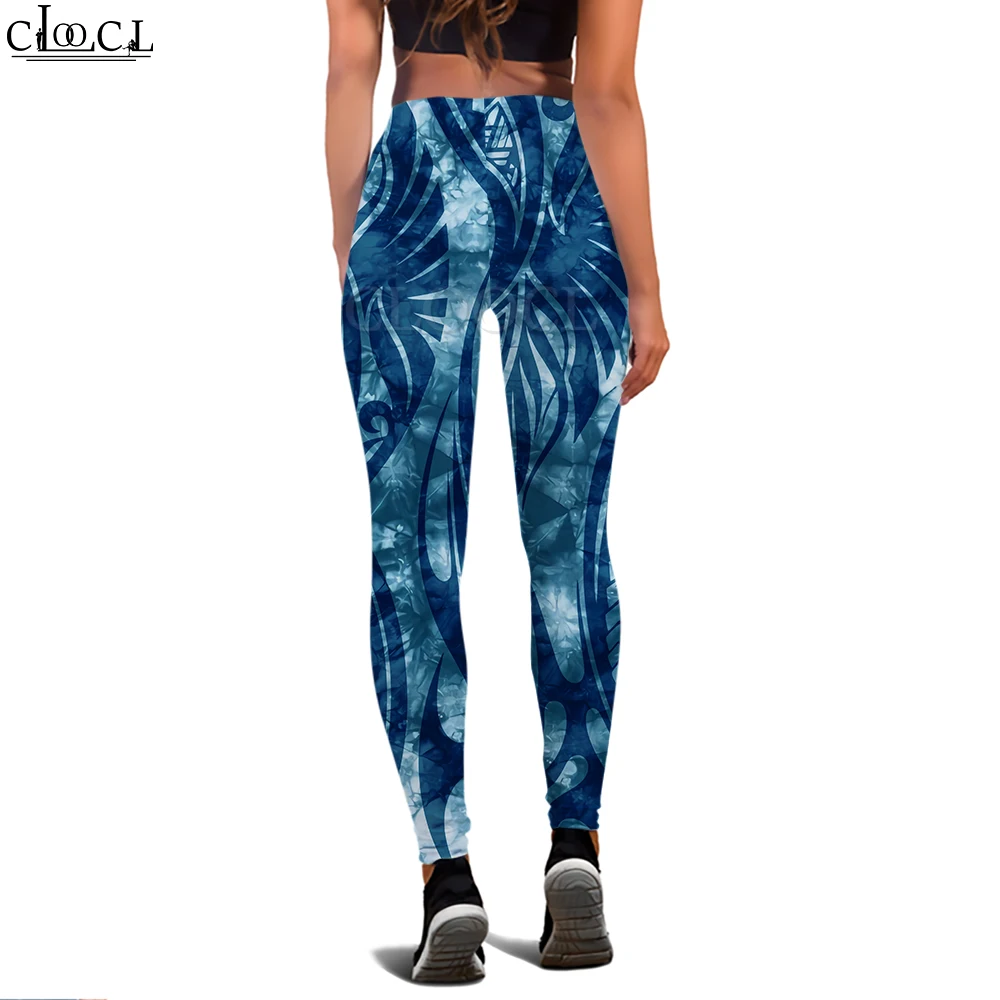 CLOOCL Women Legging Summer Polynesia Style 3D Printed Sweatpants Female Pants for Outdoor Workout Up Jogging Trousers A2