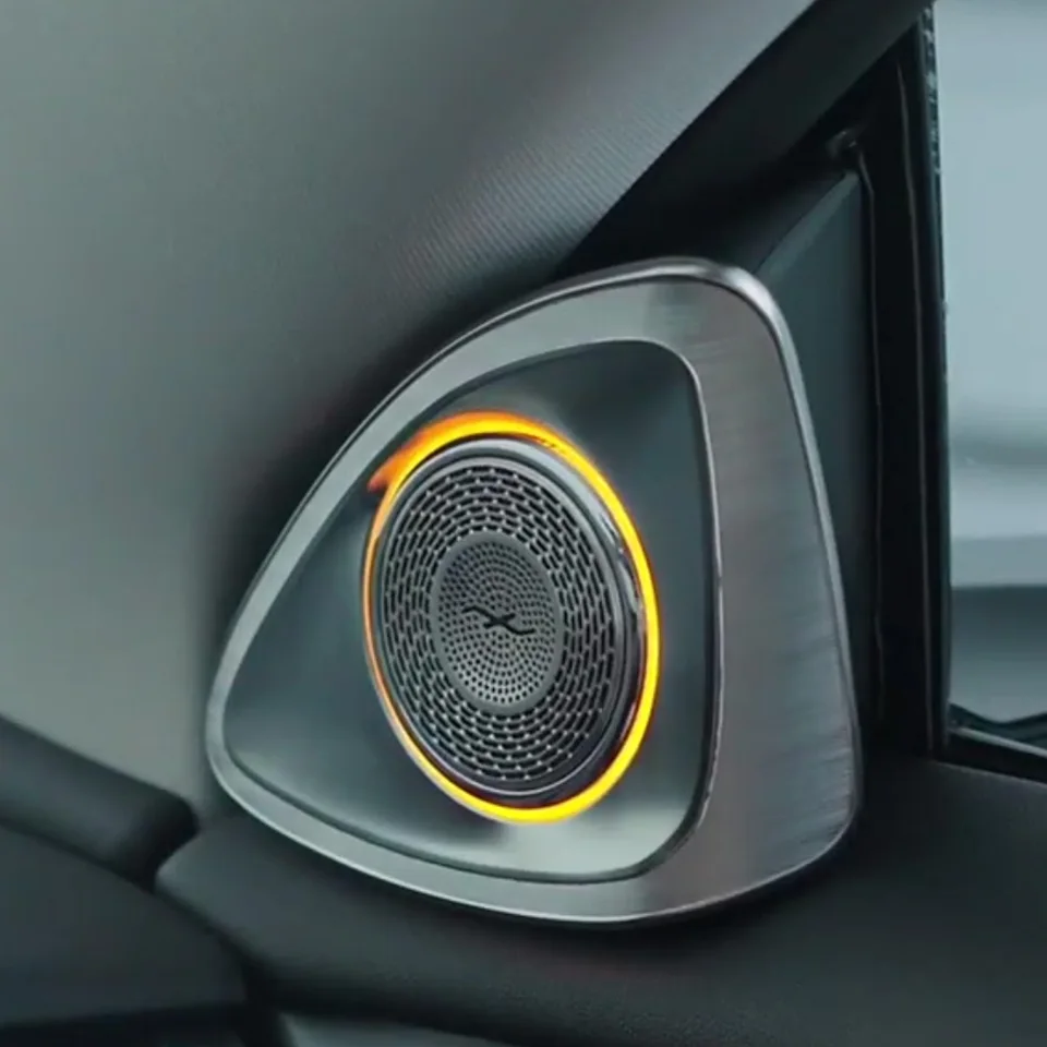 LED回転スピーカー,テスラモデル3,4d,音楽アンビエントライト,アラーム