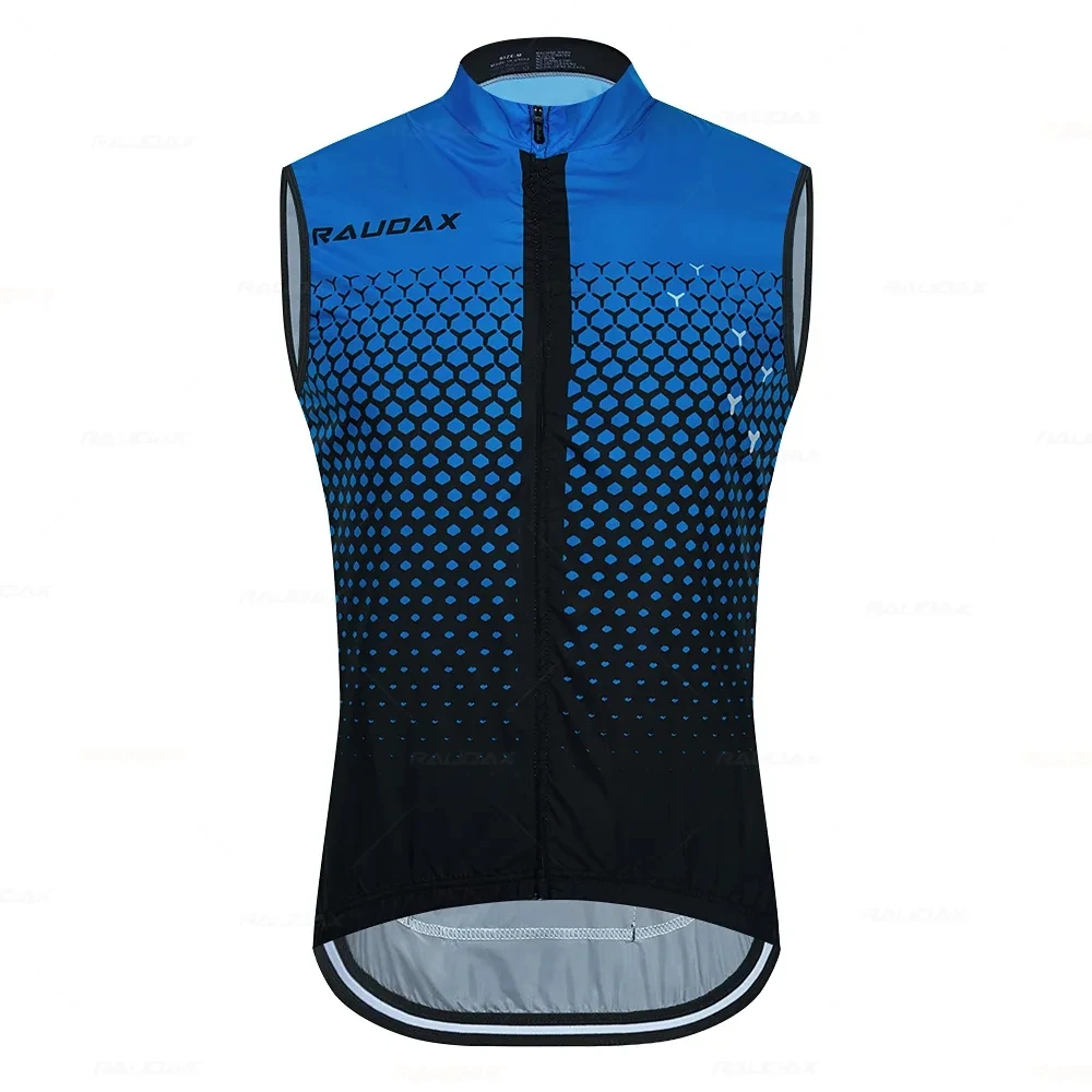 RAUDAX Men's Bike Windbreaker Jacket Sleeveless Vest Outdoor Bike Light Sweatshirt Spirit Jacket Raincoat Summer cycling jacket,cycling clothes
