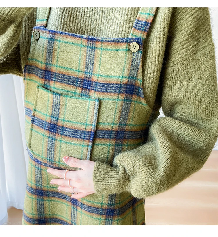 Nursing Sweater School Sweater Women Jumper Shirt Green Sweater for Maternity Long Sleeve Turtleneck Fashion Pregnant Woman Knitwear Solid Color Knitting Pullovers with Scarf