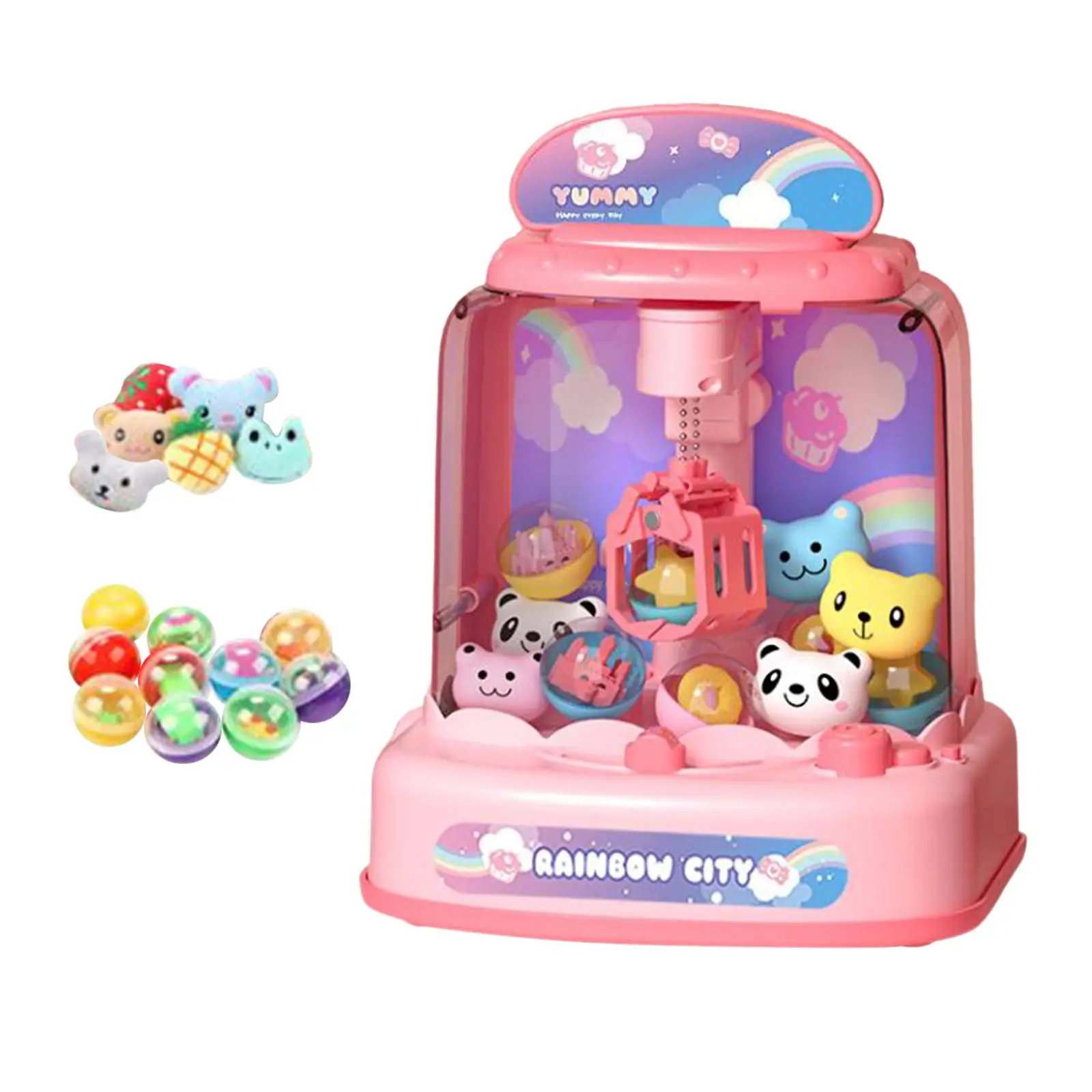 Novelty Kids Small Claw Machine Electronic Arcade Game Favors Doll Machine with Sounds for Kids Girls 6 7 8 9 Year Old Boys 3