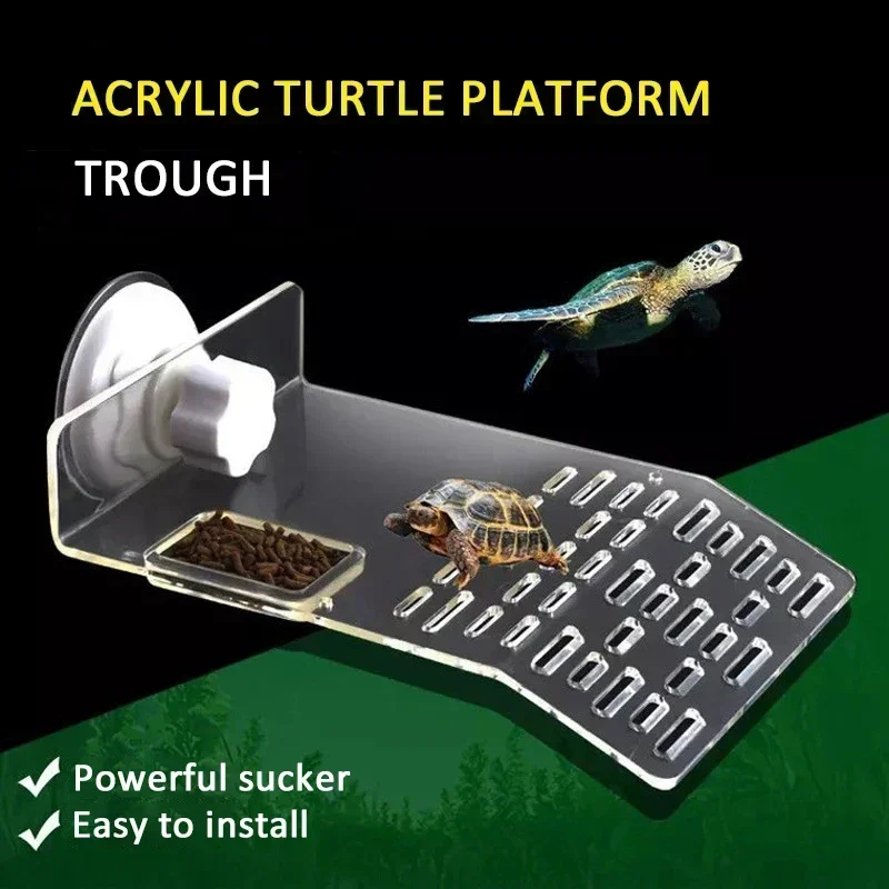 

Turtle Sunbathing and Climbing Platform Hanging Platform Wall Mounted Fence Sunbathing Resting Platform Landscaping Habitat