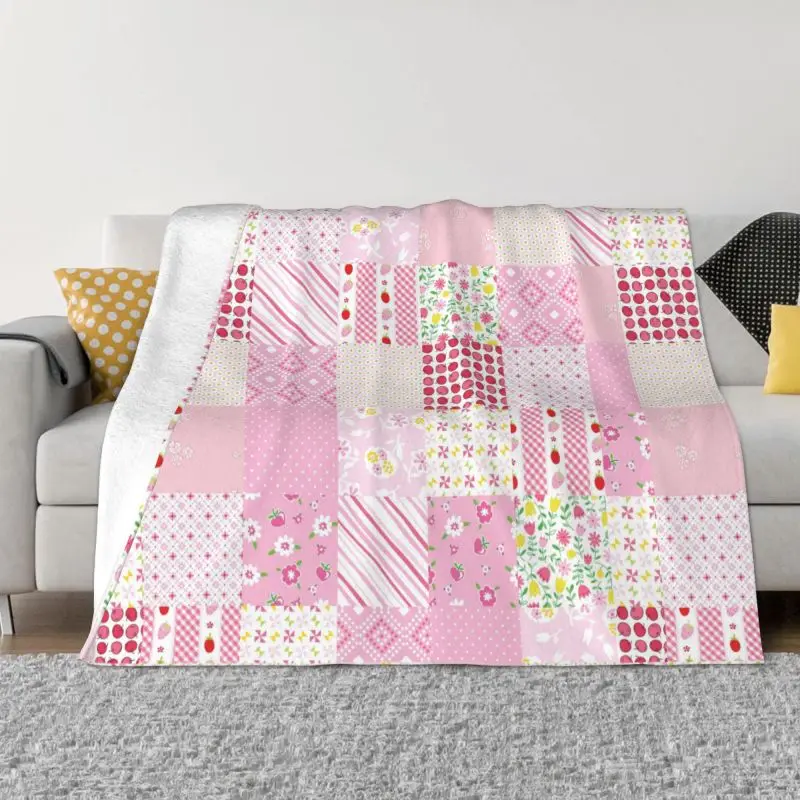 

Sarah Kay Children's Painter Collage Pattern Blankets Breathable Soft Flannel Winter Throw Blanket for Sofa Car Bedding