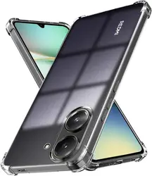 Clear Silicone Gel Phone Case - Shockproof Protective Bumper Cover for Europe - 173.3mm (Transparent)