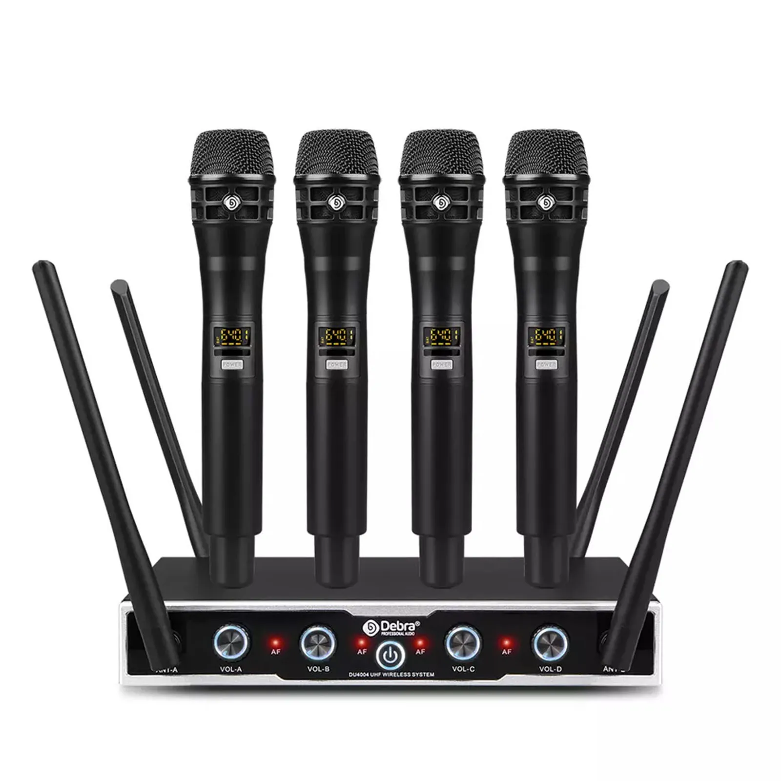 

Аудио DU4004 портативная 4-канальная UHF Беспроводная микрофонная система с ручной гарнитурой петличный микрофон с зажимом для караоке