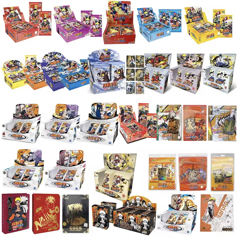 Genuine KAYOU Naruto Card Box New W8T4 Anime Collection Card  Sasuke Hinata SE BP NR CR Ninja Booster Pack Children‘s Toy Gift