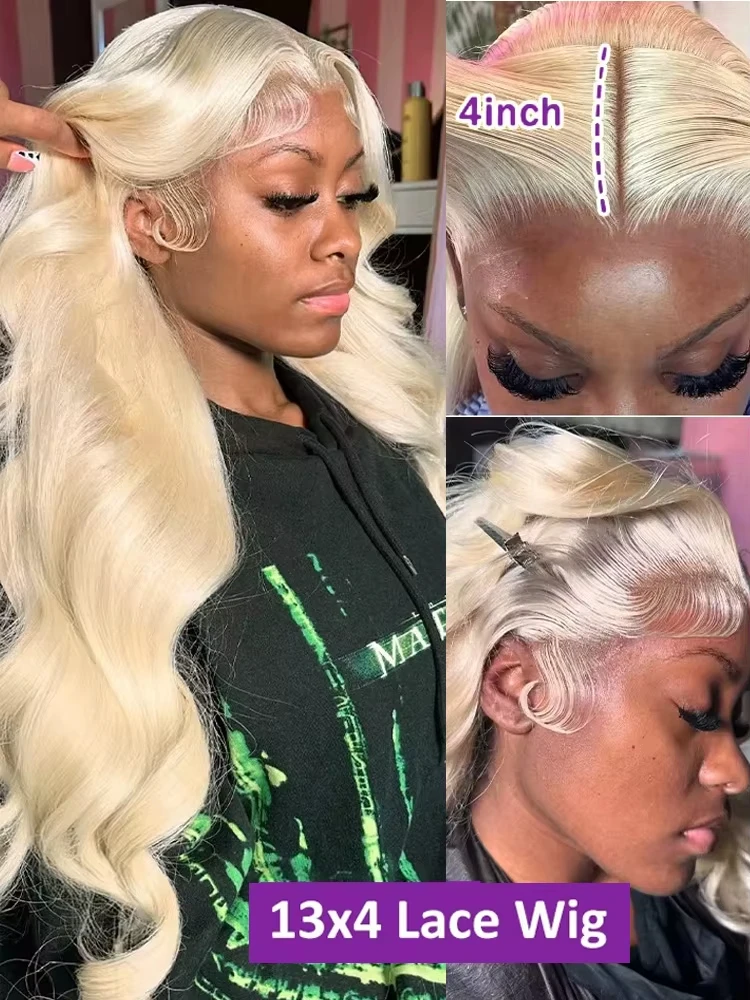 250% HD 30 40 42 Inch 613 Blonde 13x6 Lace Front Human Hair Wigs Body Wave 13x4 Lace Frontal Transparent Brazilian Remy Wig
