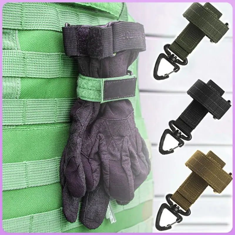 Keychain Storage Buckle Webbing Gloves Rope Holder Military Hook Fixed Rope Tactical Gear Clip Keeper Pouch Belt carabiner clips key chain clip carabiner belt clip keychain carabiner
