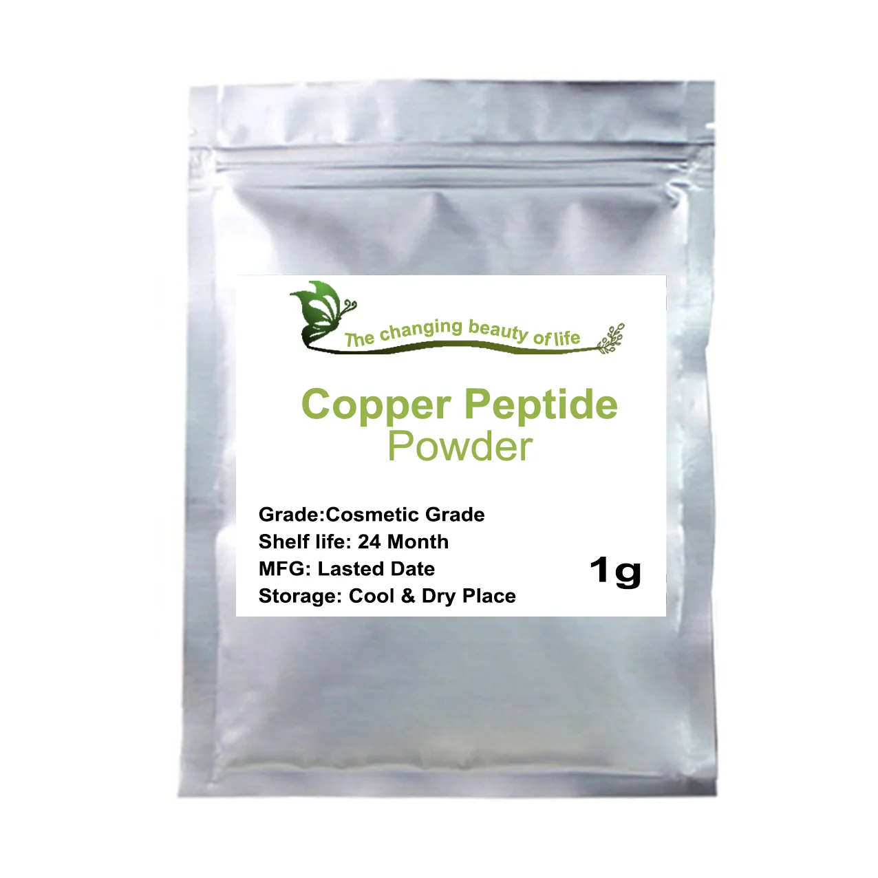 

Cosmetic Raw Materials Blue Copper Peptide Powder Tripeptide GHK-Cu Promotes Collagen Production And Anti-aging