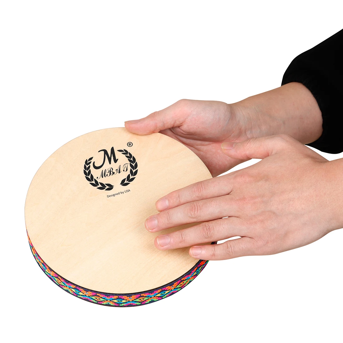 SLADE 8 Inch Stream Drum Sun Pattern Sound Therapy Instrument Imitates Stream Water Sound Drum Orff Early Education Instrument