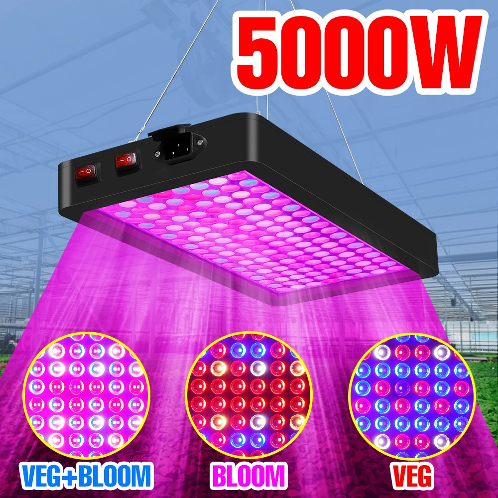 

LED Full Spectrum Phytolamp Indoor Plant Grow Light Flower Seeds Hydroponic Phyto Lamp For Greenhouse Vegetable Cultivation Tent