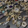50Pcs Random Mix luxury nail charm Mixed-Style 3D Alloy Crystal Rhinestone Gem nail decoration Shiny Flat-Back Stone Nail Decor 6