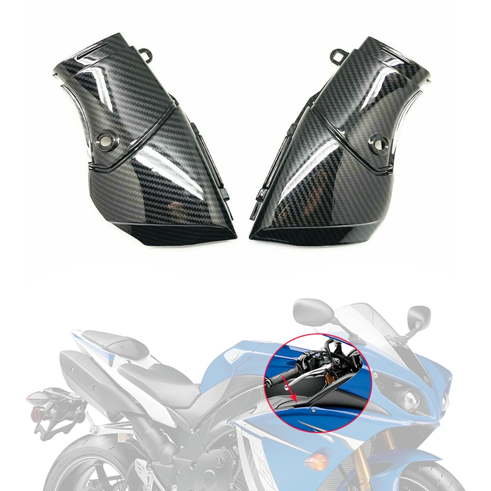 

Motorcycle Front Airduct Intake Tube Fairing accessory Air Duct ABS Carbon Fiber Cowl For YAMAHA YZF R1 YZFR1 2009-2014 2013