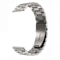 Elegant 22mm Stainless Steel Watch Strap - Premium Metal Bracelet Band for 22mm Universal (Titanium)