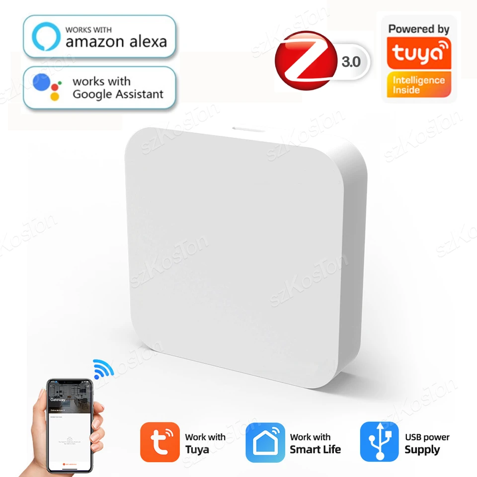 Zigbee 3.0 Gateway Smart Hub Soporte Inalámbrico Para Puente Doméstico Aplicación Smart Life - Foto 7