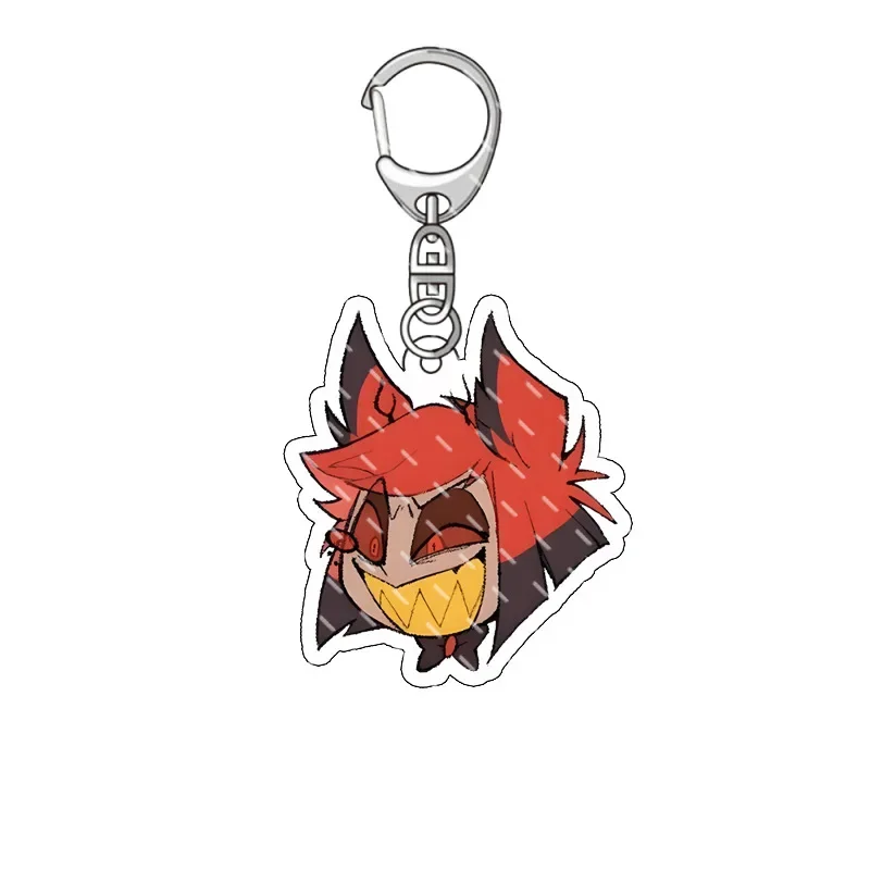 Hazbin Hotel Cartoon Acrylic Keychain Anime Figure Lucifer