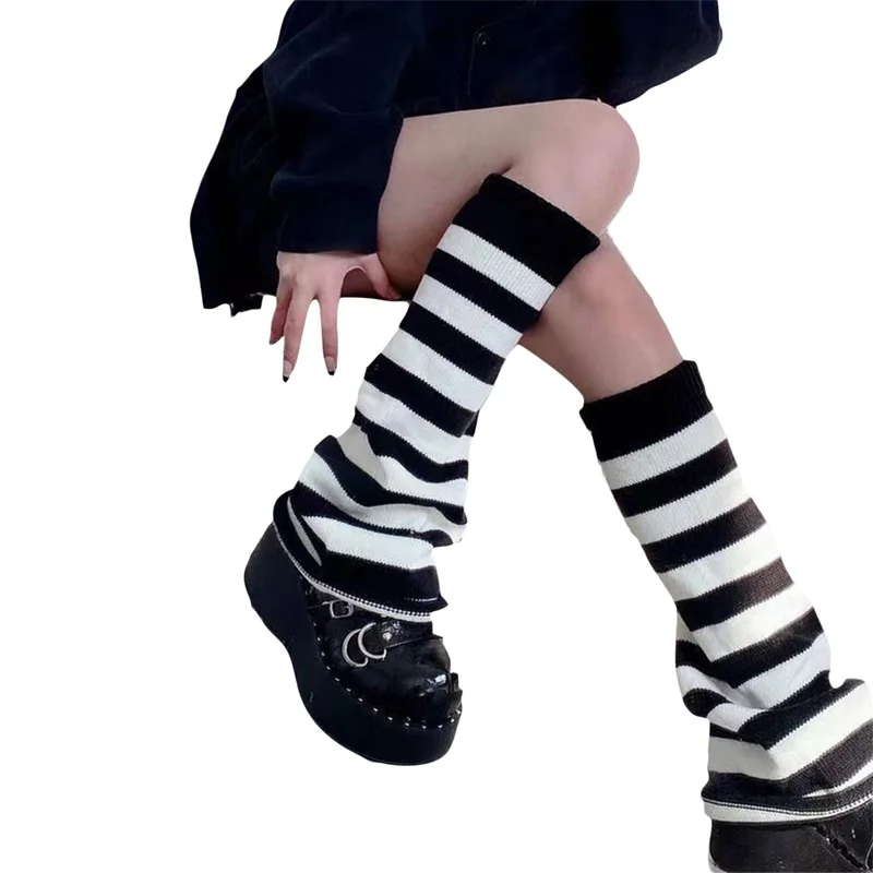 Bas,Chaussettes Rayées Sexy Pour Femmes, Bas Longs En Coton, Style