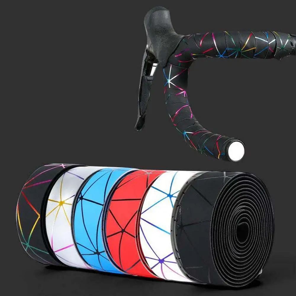 

Strap Tape Wrap With 2 Bar Plug Anti-Vibration Damping Bike Bar Tape Bicycle Handlebar Tape Handle Bar Belt Bicycle Accessories