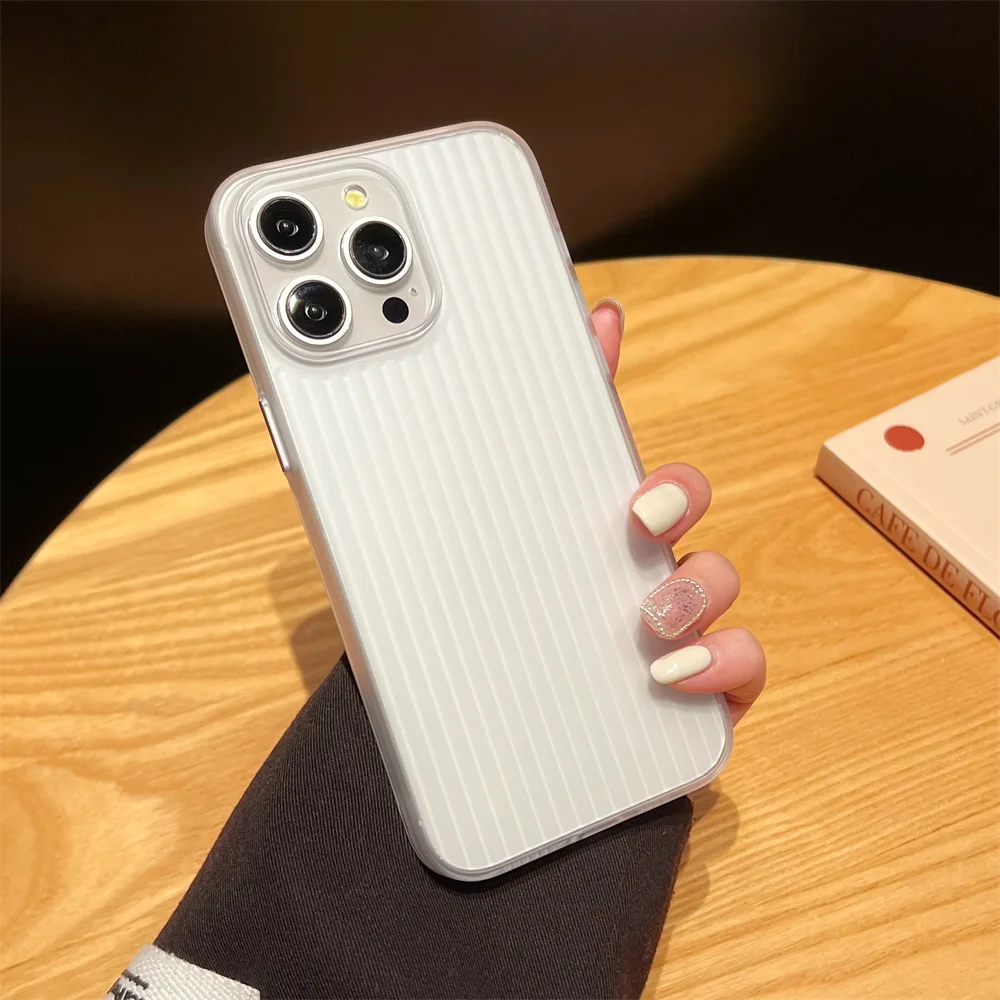 Luxury Stripes Metallic Paint Armor Case - Shockproof Camera Protective Slim Matte Finish