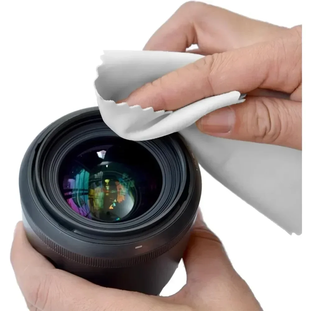 White Microfiber Cloth for Cleaning Electronics, Eyeglasses, and Glasses - Effective Cleaning Wipes