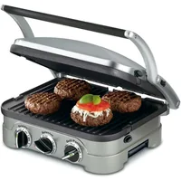 Panini Press, Stainless Steel Griddler, Sandwich Maker & More, 5-IN-1, GR-4NP1 1