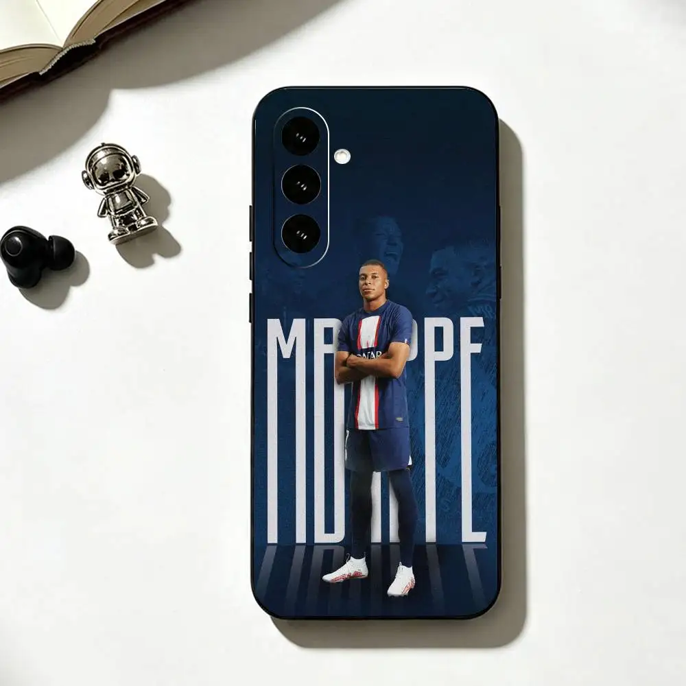 Football Stars T-Mbappe Soft Silicone Black Phone Case