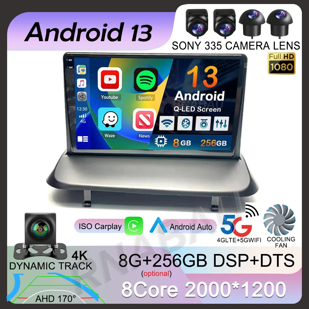 Android 13 Wireless Carplay Autoradio Per Peugeot 5008 3008 2009-2015 Audio Navigazione Gps Lettore Video Multimediale Stereo